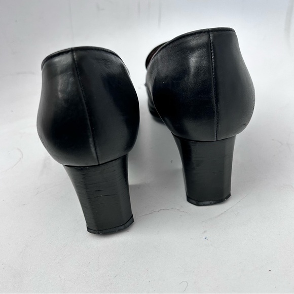 EASY SPIRIT Anti-Gravity Women’s Black Leather Heeled Loafer Size 8 narrow - Picture 9 of 12